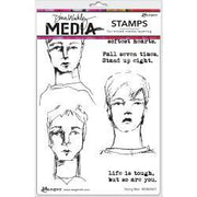 RANGER - Dina Wakley Media Stamps "Strong Men".